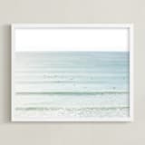 "Swell Day" - Art Print in Coastline by Shannon Howard - Framed