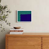 "Rustic Wall" - Art Print in Peacock Dance by cocooniu - In a Room