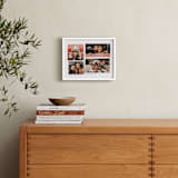 "4 Photo Collage" - Foil Framed Photo in Gold by Hooray Creative - In a Room
