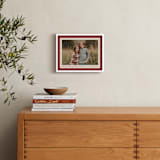 "Ribbon Frame: Landscape Framed Photo" - Framed Photo in Cranberry by Carolyn MacLaren - In a Room
