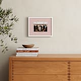 "Drops of Love: Landscape Framed Photo" - Framed Photo in Rose by Leia Matt - In a Room