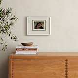 "Double Border: Landscape" - Framed Photo in Emerald by letterfix - In a Room