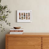 "Photo Strips: Framed Photo" - Framed Photo in White by Olivia Kanaley Inman - In a Room