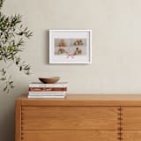 "Bow Four Photo: Framed Photo" - Framed Photo in Crimson by Olivia Kanaley Inman - In a Room