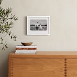 "Bevel Border: Landscape" - Framed Photo in Cream by Carolyn MacLaren - In a Room