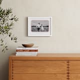 "Bevel Border: Landscape" - Framed Photo in Blush by Carolyn MacLaren - In a Room