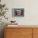 "Distant Border: Landscape" - Framed Photo in Blueberry by Angela Garrick - In a Room