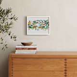 "Green Hills" - Art Print in Verdant Green by Erin McCluskey Wheeler - In a Room