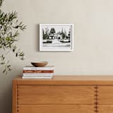 "House: Custom Print with Text" - Custom Print in Olive Shadow by Minted - In a Room