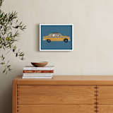 "New York" - Personalized Art Print in Taxi by Jenna Holcomb - In a Room