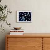 "Through space and time" - Art Print in Prussian blue by raven erebus - In a Room