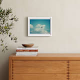 "Fly With Me I" - Art Print in Sky Blue by Erin Beutel - In a Room