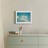 "Fly With Me I" - Art Print in Sky Blue by Erin Beutel - In a Room