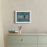 "Space to Explore III" - Art Print in Twilight by Heather Schertzer - In a Room