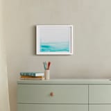 "Seafront" - Art Print in Sea Blue by Itsy Belle Studio - In a Room