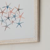 "Seastars" - Art Print in Coral by Mia Posada - Frame Close-up