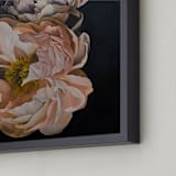 "Two Peonies" - Art Print in Peachy by Sami Jacq - Frame Close-up