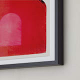 "Taking Shape" - Art Print in Apple by Kamala Nahas - Frame Close-up