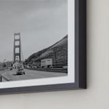 "Golden Gate Bridge" - Art Print in Black and White by Austin Warnock - Frame Close-up