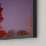 "Hot Stars" - Art Print in Cosmic Mauve by Jeff Preuss - Frame Close-up