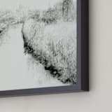 "The River Runs Through" - Art Print in Black and White by Austin Warnock - Frame Close-up
