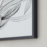 "Movement" - Art Print in Cloud White by Lucrecia Caporale - Frame Close-up