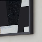 "Layered up - Yesterday" - Art Print in Onyx by Jaqui Falkenheim - Frame Close-up