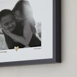 "With a Heart: Square Foil Framed Photo" - Foil Framed Photo in Gold by Laura Hamm - Frame Close-up