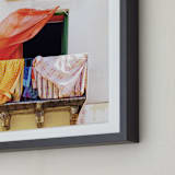 "A Summer in Lipari" - Art Print in Yellow sun by Massimiliano Massimo Borelli - Frame Close-up