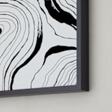 "Story Lines" - Art Print in India Ink by Hannah Lipking - Frame Close-up