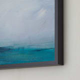 "Distant Island Pier" - Art Print in Soft Water by Julia Contacessi - Frame Close-up