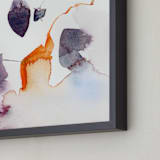 "Watercolor Abstract Flora Series : Fall 1" - Art Print in Purple and Orange by Marta Spendowska - Frame Close-up