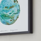 "December - Turquoise" - Art Print in Turquoise by Naomi Ernest - Frame Close-up