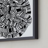 "Sandworm 1" - Art Print in Black by Jaime Derringer - Frame Close-up