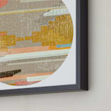 "Woven Pieces 1" - Art Print in SUNRISE by Kate Capone - Frame Close-up