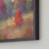 "Forest Mist" - Art Print in Autumn Gold by Amy Hall - Frame Close-up