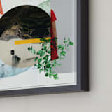 "A Day in the Life" - Art Print in Fire Orange by Augusto Paolo Bringas Dizon - Frame Close-up
