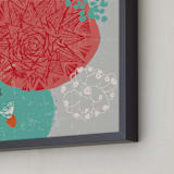 "Desert Frost" - Art Print in Rose by Victoria Johnson - Frame Close-up