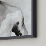 "As You Are" - Art Print in Quiet Gray by Karen Kaul - Frame Close-up
