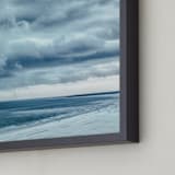 "Blue Beach Storm" - Art Print in Blue by Mary Ann Glynn-Tusa - Frame Close-up