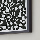 "Interlude" - Art Print in Tar by Stephanie Nowotarski - Frame Close-up