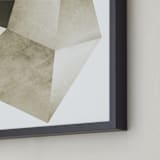 "Lemurian Facets Two" - Art Print in Lemurian Latte by Hannah Lipking - Frame Close-up