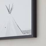 "Dwell in Possibility" - Art Print in Black and White by Land Collioure Le Coq - Frame Close-up