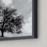 "Twisted In Time" - Art Print in shades of black by Leslie Le Coq - Frame Close-up
