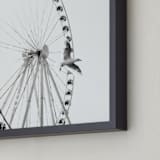 "Rise" - Art Print in Slate Gray by Stacy Kron - Frame Close-up