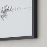 "The Sassi" - Art Print in Sassi Black by Amy Toneys - Frame Close-up