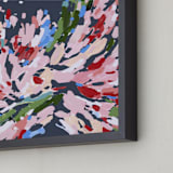 "Red Floral No.2" - Art Print in Floral Red by Katie Craig - Frame Close-up