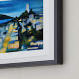 "Coit Tower" - Art Print in Evening Blue by claire whitehead - Frame Close-up