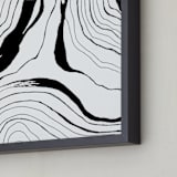 "Story Lines (Two)" - Art Print in India Ink by Hannah Lipking - Frame Close-up