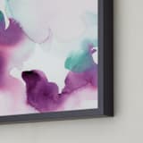"Watercolor Abstract Flora Series : Solice" - Art Print in Fire Purple by Marta Spendowska - Frame Close-up